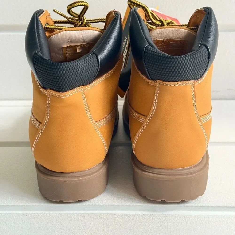 Deer Stags Kids' Mak2 Waterproof Work Boot In Wheat Size 4 Big Kid New With Tags
